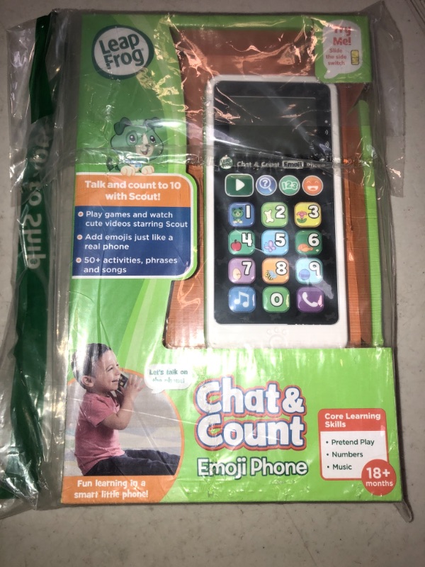 Photo 2 of LeapFrog Chat and Count Emoji Phone, Green