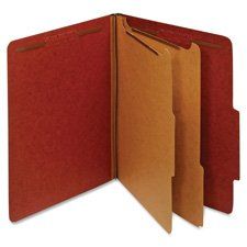 Photo 1 of Pendaflex PFX29075R 2-divider Recycled Classification Folders 10 / Box Red