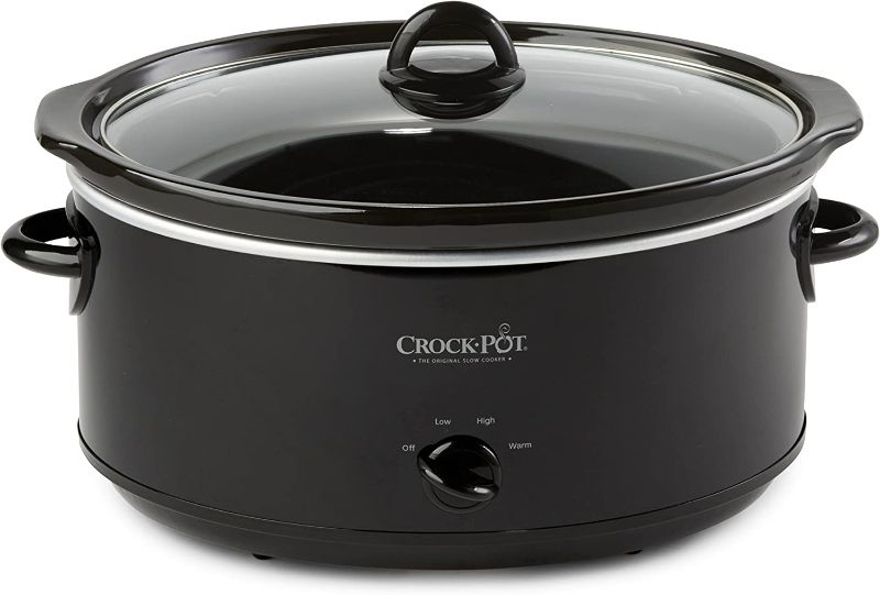 Photo 2 of Crock-Pot SCV800-B, 8-Quart Oval Manual Slow Cooker, Black
