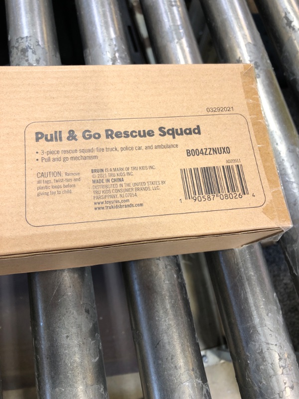 Photo 3 of Bruin Pull & Go Rescue Squad
, FACTORY SEALED 