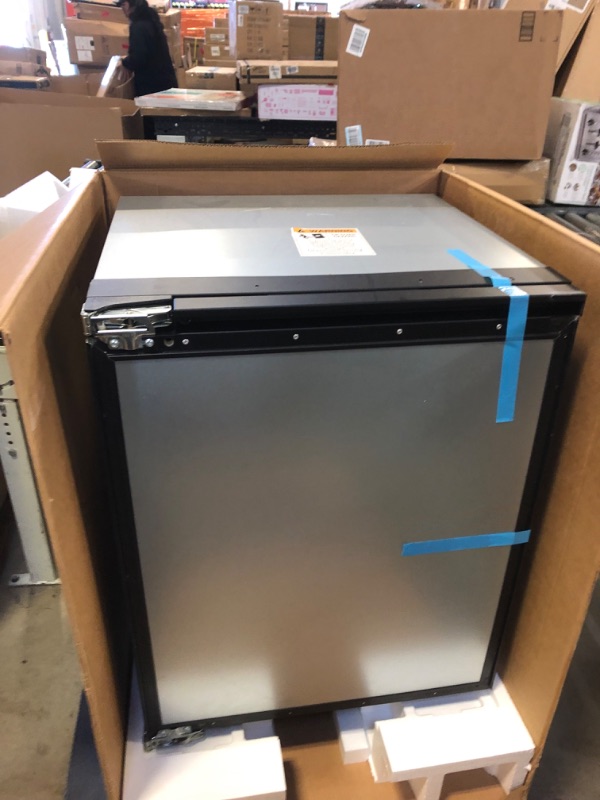 Photo 2 of 4.9 cu. ft. Built-in Compact Refrigerator with 4 Adjustable Tempered Glass Shelves, Interior LED Lighting, Digital Touch Pad Control, Star-K Certified Sabbath Mode and Full-Extension Crisper Drawer: Solid Overlay, Left Hand Hinge
(U-Line 2000 Series U2224