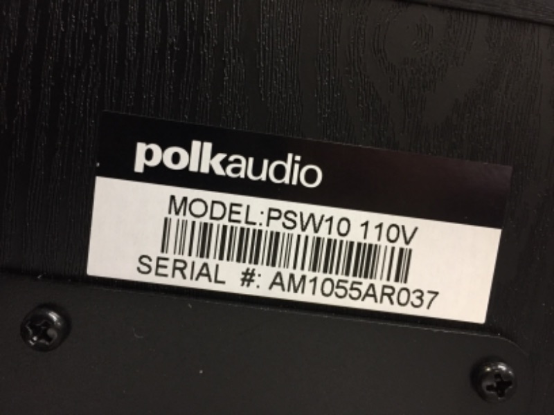 Photo 6 of Polk Audio PSW10 10-Inch Powered Subwoofer and Amazon Basics Subwoofer Cable - 15 Feet PSW10 + Subwoofer Cable Subwoofer w/ Cable