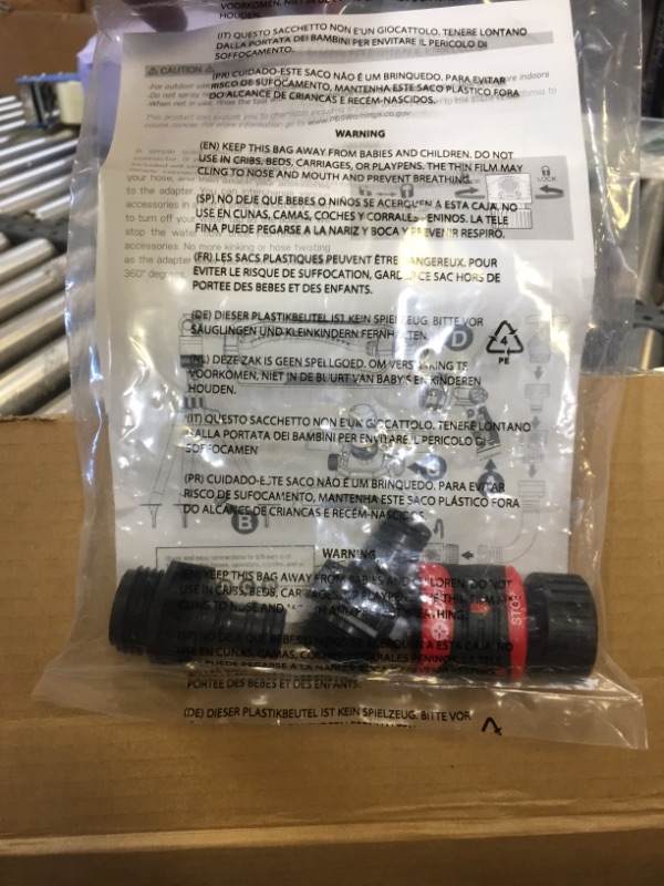 Photo 1 of 94114-EDAMZ 18 Nozzles Oscillating Sprinkler -4000 sq ft w/Quick Connector and Adapter Set