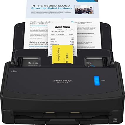 Photo 1 of Fujitsu ScanSnap iX1400 Simple One-touch Button Document Scanner for Mac or PC, Black
