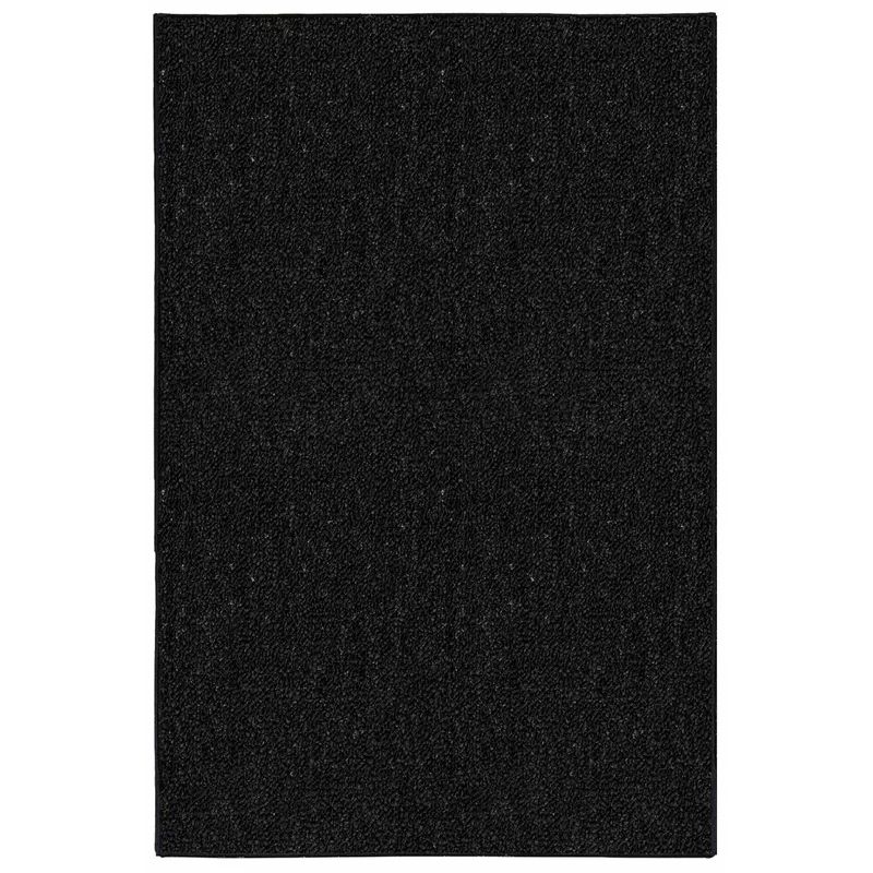 Photo 1 of 4ft x 6ft Black Carpet Area Rug 