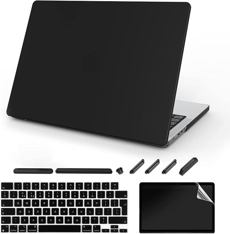 Photo 1 of TeDaWen Compatible for Newest MacBook Pro 14 Inch Case 2022 2021 A2442 M1 Pro Chip, Hard Case with Keyboard Cover, Screen Protector?Privacy Cover