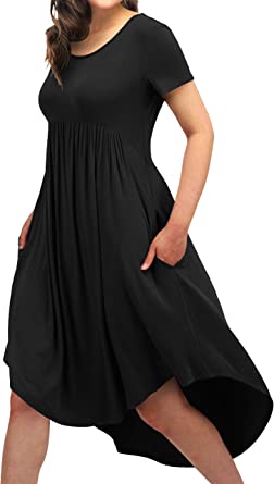 Photo 1 of EASYDWELL Women Casual Loose Comfy Flowy T-Shirt Dress with Pockets -- xl -- factory packaged 