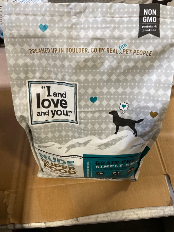 Photo 2 of "I and love and you" Nude Superfood Dry Dog Food - Grain Free Kibble, Prebiotics & Probiotics & Digestive Enzymes for Large and Small Dogs (Variety of Flavors) -- EXP 08/2023
