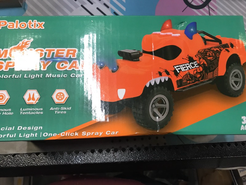 Photo 2 of Dinosaur Toys for Boy Toys - Dino Monster Spray Truck for Boys | Dynamic Kids Toys with Three Modes Game Spray Light | Toddler Toy Cars for Age 3 4 5 6 7 Boy Girl Gift | Dinosaur Toys for Kids 3-5 5-7  -- FACTORY SEALED --
