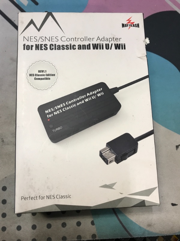 Photo 2 of May Flash NES/SNES Controller Adapter for NES Classic and Wii U/Wii  -- FACTORY SEALED --
