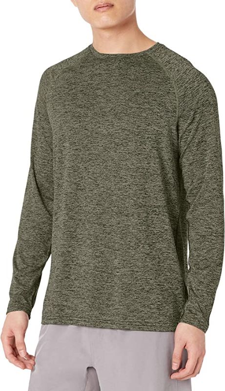 Photo 1 of Amazon Essentials Men's Big & Tall Tech Stretch Long Sleeve T-Shirt  SIZE 6XL 
