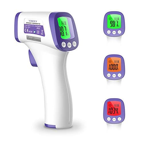 Photo 1 of  Vibeey Thermometer for Adults, Digital Non-Contact Forehead Infrared Thermometer with Fahrenheit Reading for Baby and Adults