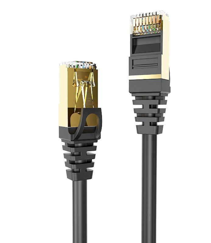 Photo 1 of CAT 8 Ethernet Cable,RJ45 Cable, 26AWG Cat 8 Ethernet Cable,Eanetf High Speed Network Cable with Gold Plated RJ45 Connector for Router/Modem/Xbox (Cat8-10ft)
