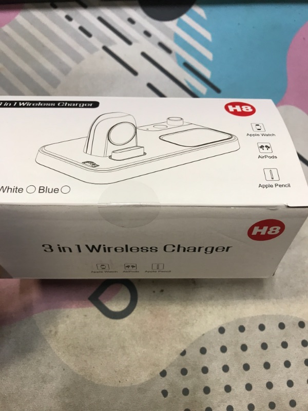 Photo 1 of Apple Watch and Airpods Charging Dock, 3 in 1 Wireless Charger AirPod and Apple Watch Charging Station, Charger Stand for Apple Pencil 1, AirPods Pro 3 2, Apple Watch Series 7/6/SE/5/4/3/2/1, 38-45mm  -- FACTORY SEALED  --

