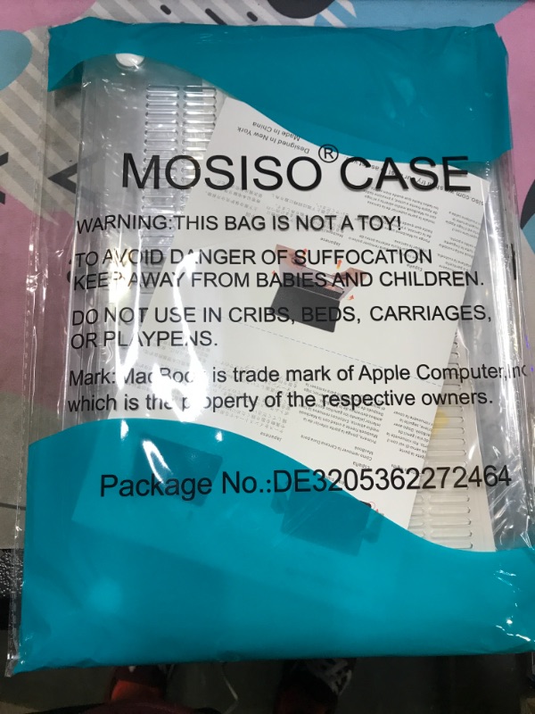 Photo 2 of MOSISO Compatible with MacBook Air 13 inch Case 2022, 2021-2018 Release A2337 M1 A2179 A1932 Retina Display Touch ID, Plastic Hard Shell & Keyboard Cove & Screen Protector & Storage Bag, Transparent
