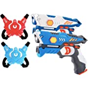 Photo 1 of ComTec Laser Tag for Kids, Laser Tag Sets with Gun and Vest, Laser Guns Toys Gift for Boys Girls Game Party Multiplayers Indoor Outdoor- Infrared 0.9mW(2 Pack)
