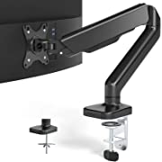 Photo 1 of -----MOUNT BASE ONLY-----TEMPSPACE 17-32 inch Monitor Stand, Single Monitor Arm Computer Desk Mount, with Gas Struts Adjustable Vesa Monitor Stands for Universal Flat/Curved Screen, Holds up to 20 lbs with Clamp/Grommet Base
