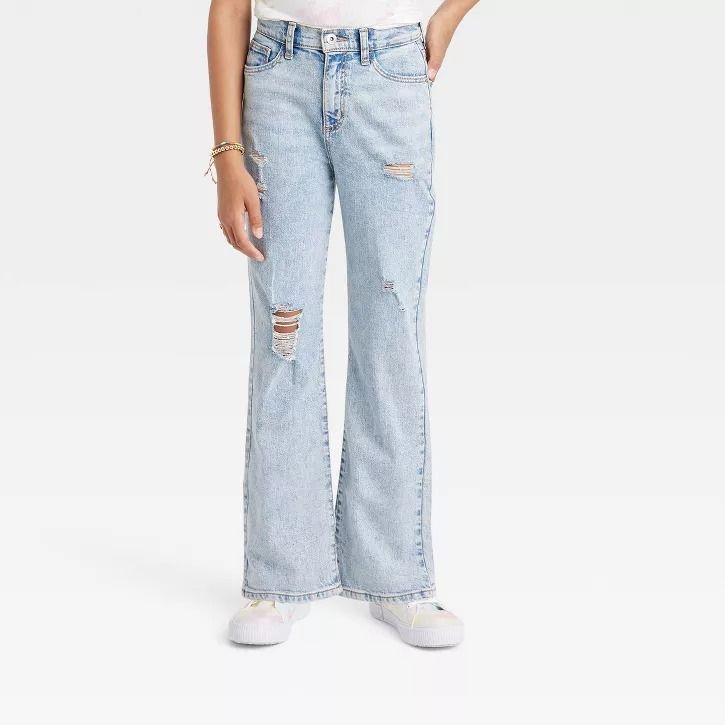 Photo 1 of Girls' High-Rise Dad Jeans - art class™ SIZE 8

