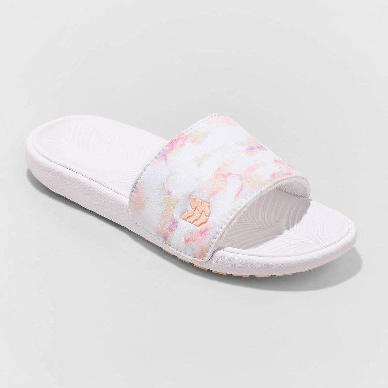 Photo 1 of Kids' Cypress Slip-on Slide Sandals - All in Motion White 3
