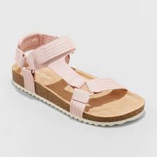 Photo 1 of Girls' Val Footbed Sandals - Cat & Jack Blush 2
