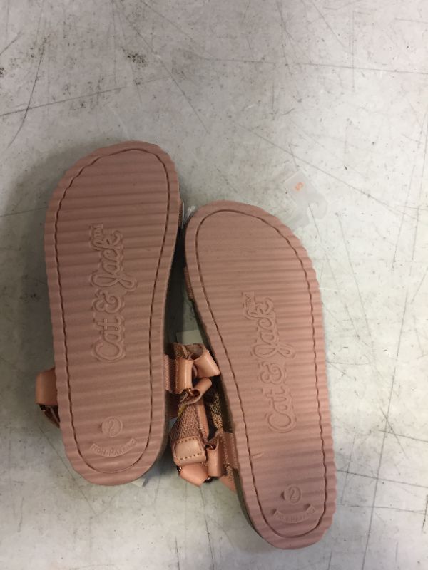 Photo 1 of Girls' Val Footbed Sandals - Cat & Jack Blush SIZE 3
