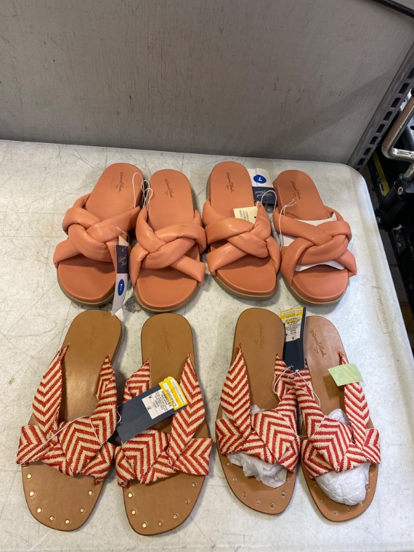 Photo 1 of BAG LOT, MISC. WOMENS SANDALS (SIZES MAY VARY, BUY AS IS)