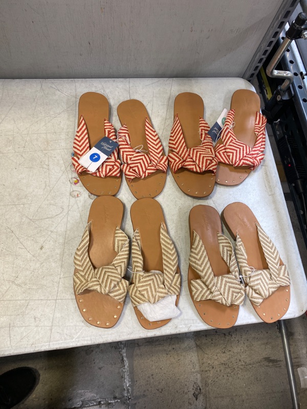 Photo 1 of BAG LOT, MISC. WOMENS SANDALS (SIZES MAY VARY, BUY AS IS)