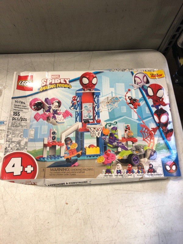 Photo 2 of LEGO Marvel Spidey Spider-Man Webquarters Hangout 10784 Building Toy Set for Preschool Kids, Boys, and Girls Ages 4+ (155 Pieces)
