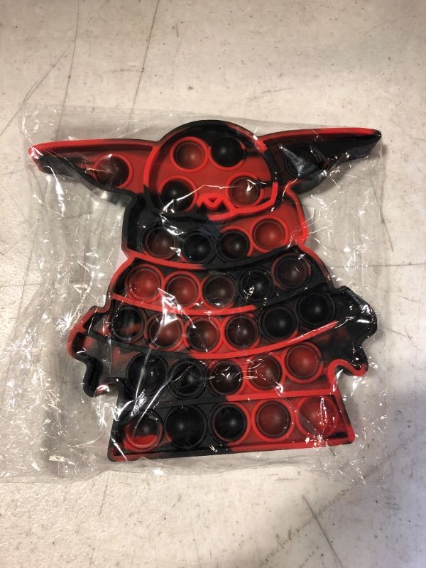 Photo 1 of Fidget Toys, Push Bubble Stress Relief Fidgets Sensory Toy, Pop Fidget Toy for Kids Adults - Red Black
