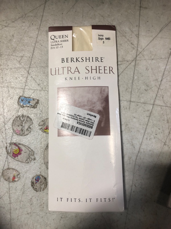 Photo 2 of Berkshire Women's Plus-Size Queen Ultra Sheer Control Top Pantyhose 4411, IVORY
, SIZE 10~13