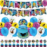 Photo 1 of A Goofy Movie Party Decorations, A Goofy Movie Birthday Party Supplies Includes Banner - Cake Topper - 12 Cupcake Toppers - 20 Balloons
