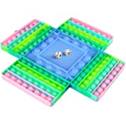 Photo 1 of ATESSON 4 Players Chess Board Pop Fidget Toys with 2 Dices, Big Size Bubbles Sensory Pop Game for Kids Adults, Bubble Popper Anxiety Stress Reliever Toys for Autism Special Needs

