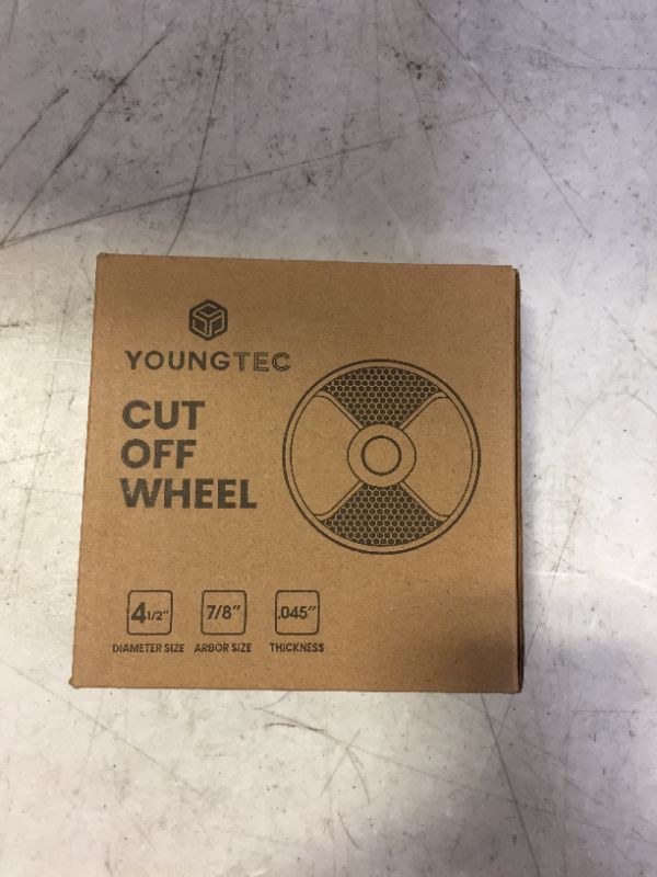 Photo 2 of YOUNGTEC 4 1/2 Cut Off Wheel, Quality Thin 4 1/2”x0.045”x7/8” Grinder Wheel, Metal & Stainless Steel Aggressive Cutting Wheel for Angle Grinder, General Purpose Metal Cutting, 10 Pack
