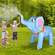 Photo 1 of Giant Inflatable Elephant Sprinkler Elephant Water Toy, Inflatable Sprinkler for Kids, Summer Yard and Outdoor Play Kids and Adults Summer Party Favorite, Toys Gifts for Age 3-12 Year Old Boys Girls
