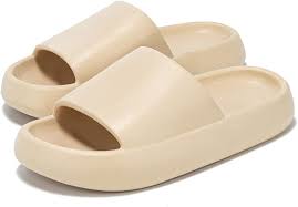 Photo 1 of Could Slides Slides Women Men Summer Slippers Platform Slide Sandals for Unisex Couples Indoor & Outdoor, Beige EUR 42

