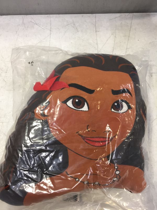 Photo 1 of Disney Princess Character Head 12.5-Inch Plush Moana, Soft Pillow Buddy Toy for Kids, by Just Play
