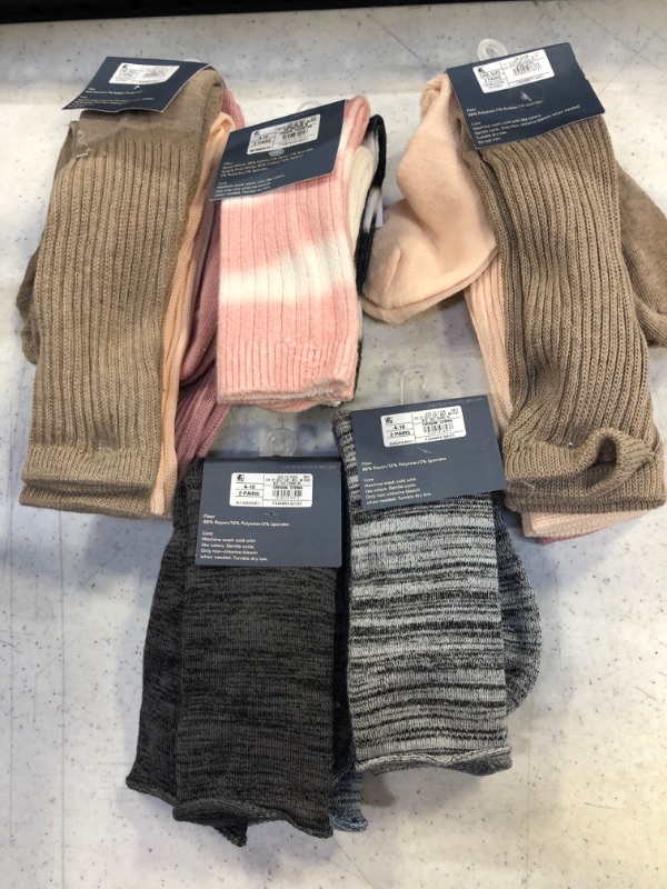 Photo 1 of Assorted tube socks lot of 5 various styles and sizes