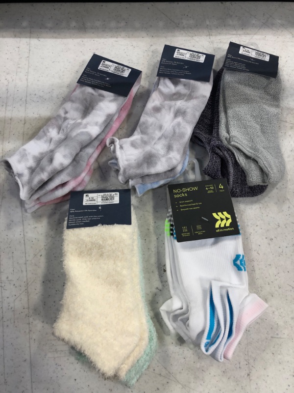 Photo 1 of Assorted socks various styles and sizes lot of 5