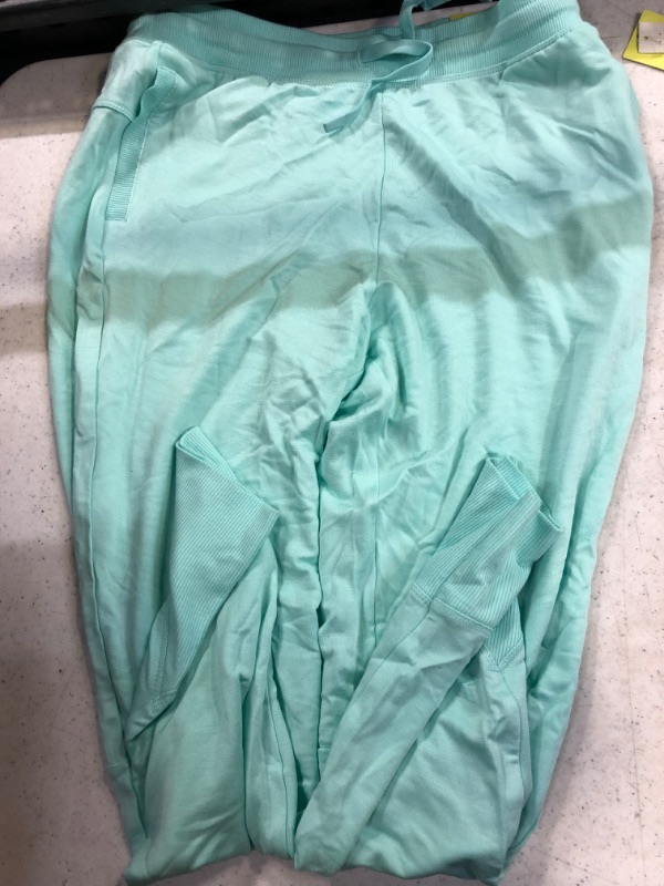 Photo 2 of Girls' Cozy Lightweight Fleece Jogger Pants - All in Motion Aqua Green XL
