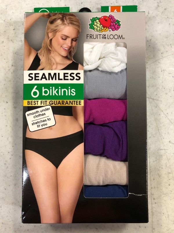 Photo 2 of Fruit of the Loom® Women's Seamless Bikini 6pk Assorted M