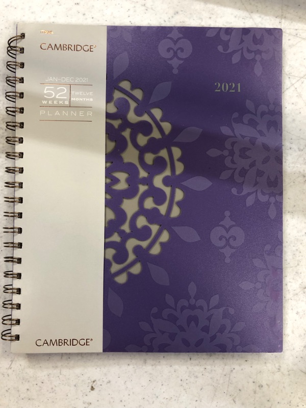 Photo 2 of Cambridge Vienna Weekly/Monthly Planner, 8 1/2" x 11", January 2021 to December 2021 - 122-905-21