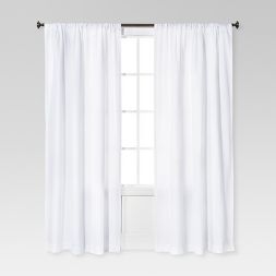 Photo 1 of 1pc Light Filtering Farrah Window Curtain Panel - Threshold™ SIZE 54'W X 84'L  ( PACKAGING HAS MINOR DAMAGE ) 

