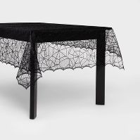 Photo 1 of 60"x84" Lace Halloween Tablecloth - Hyde & EEK! Boutique™

