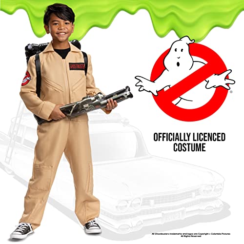 Photo 1 of Ghostbusters Costume for Kids, Official Ghostbusters Classic Jumpsuit , Child Size Medium (7-8)
