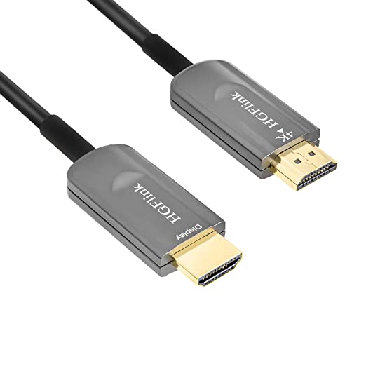 Photo 1 of 4K AOC HDMI 2.0 Cable 65ft HGFlink High Speed 18Gbps Supports 3D 4K60Hz 4:4:4 True HD Dolby 7.1 Vision HDR10 eARC HDCP2.2 Compatible with UHD TV PS5 PS4 Blu-ray PC Projector Monitor etc
