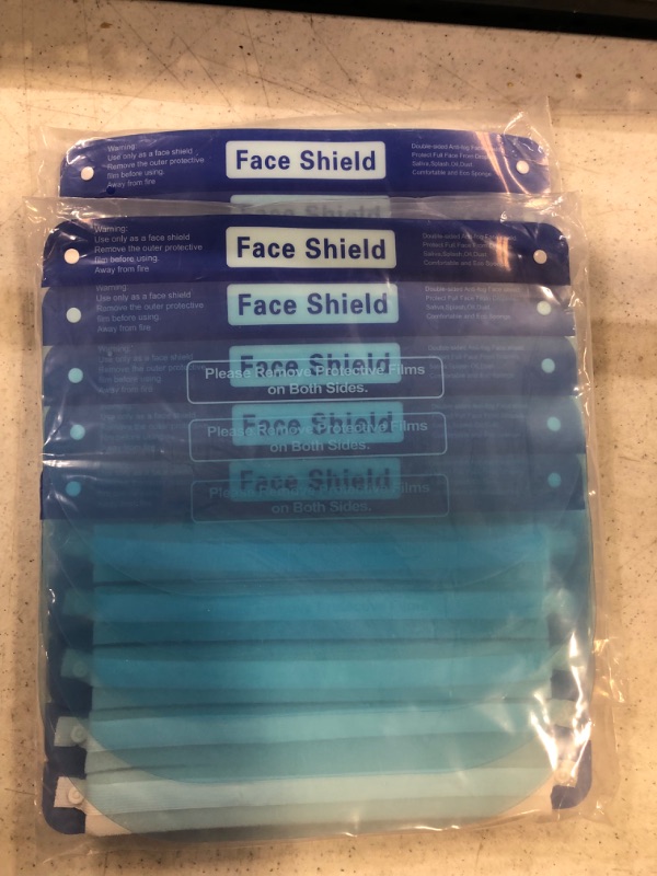 Photo 2 of 10 Pack Reusable Clear Face Shield Washable Protection Mask Anti Fog MUA Salon set of 2
