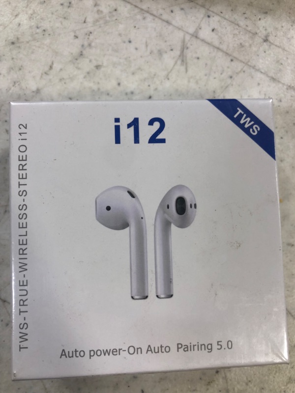 Photo 2 of Wireless Earbuds Bluetooth Earbuds 5.0 Headphones,Noise Cancellation Headsets,Pop-ups Auto Pairing in-Ear Hi-Fi Stereo Sound Mic IPX7 Waterproof Headset for iPhone/Samsung/iOS/Android
