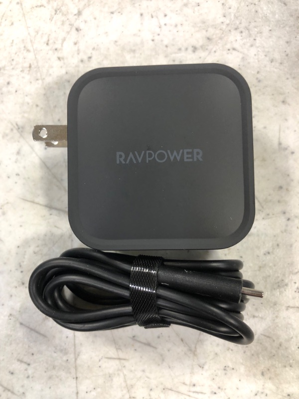 Photo 2 of RAVPower DUAL Type C 90W 2-Port Wall Charger PD 3.0 fast charge pd charger usb