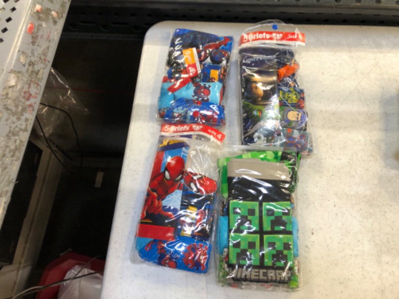 Photo 1 of bundle of kids underwear various sizes sold as is 