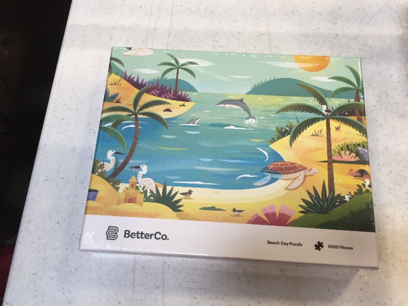 Photo 2 of BetterCo. - Beach Day Puzzle 1000 Pieces - Difficult Jigsaw Puzzles 1000 Pieces - Challenge Yourself with 1000 Piece Puzzles for Adults, Teens, and Kids
